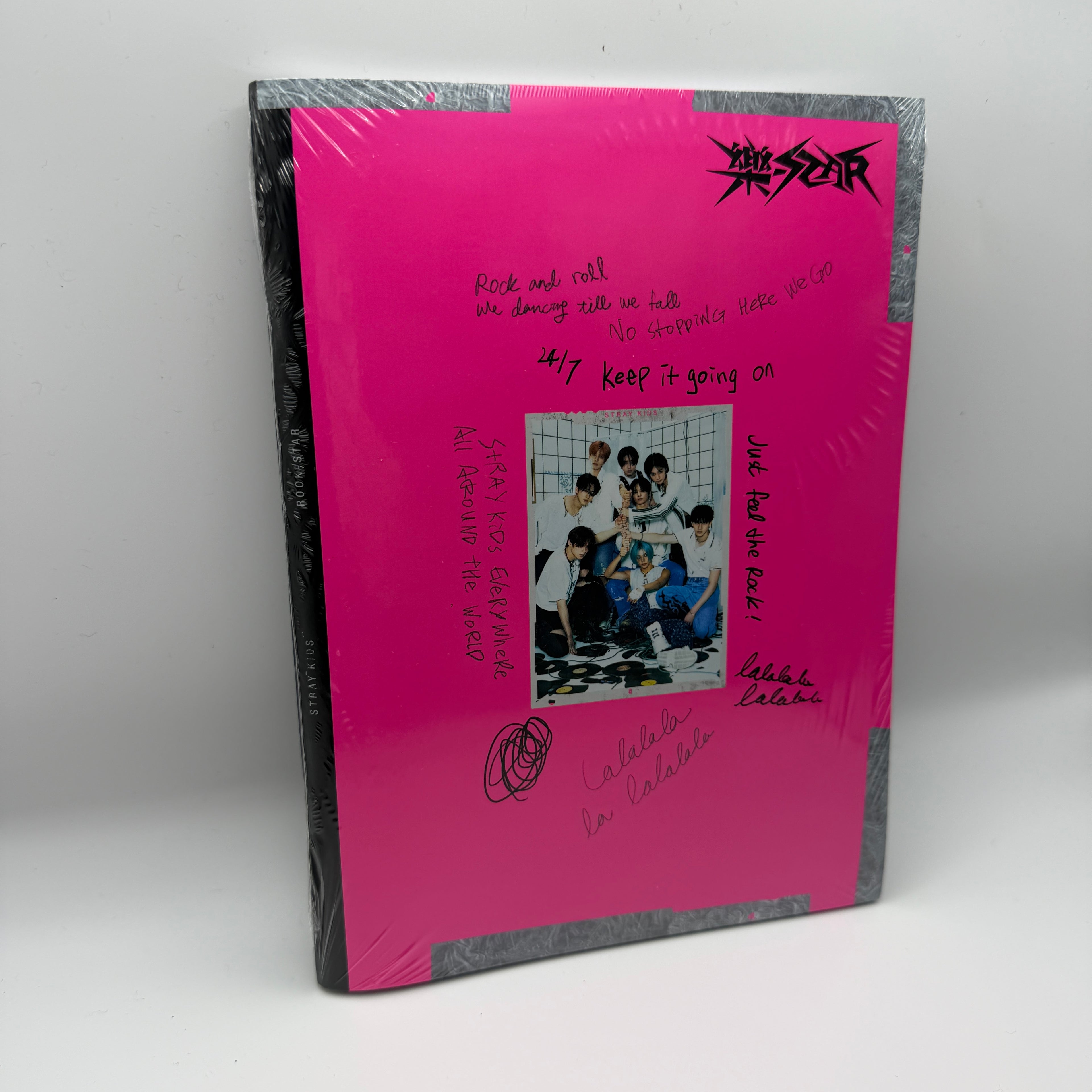 Stray Kids ROCK-STAR Mini Album CD ROCK Ver. pink cover