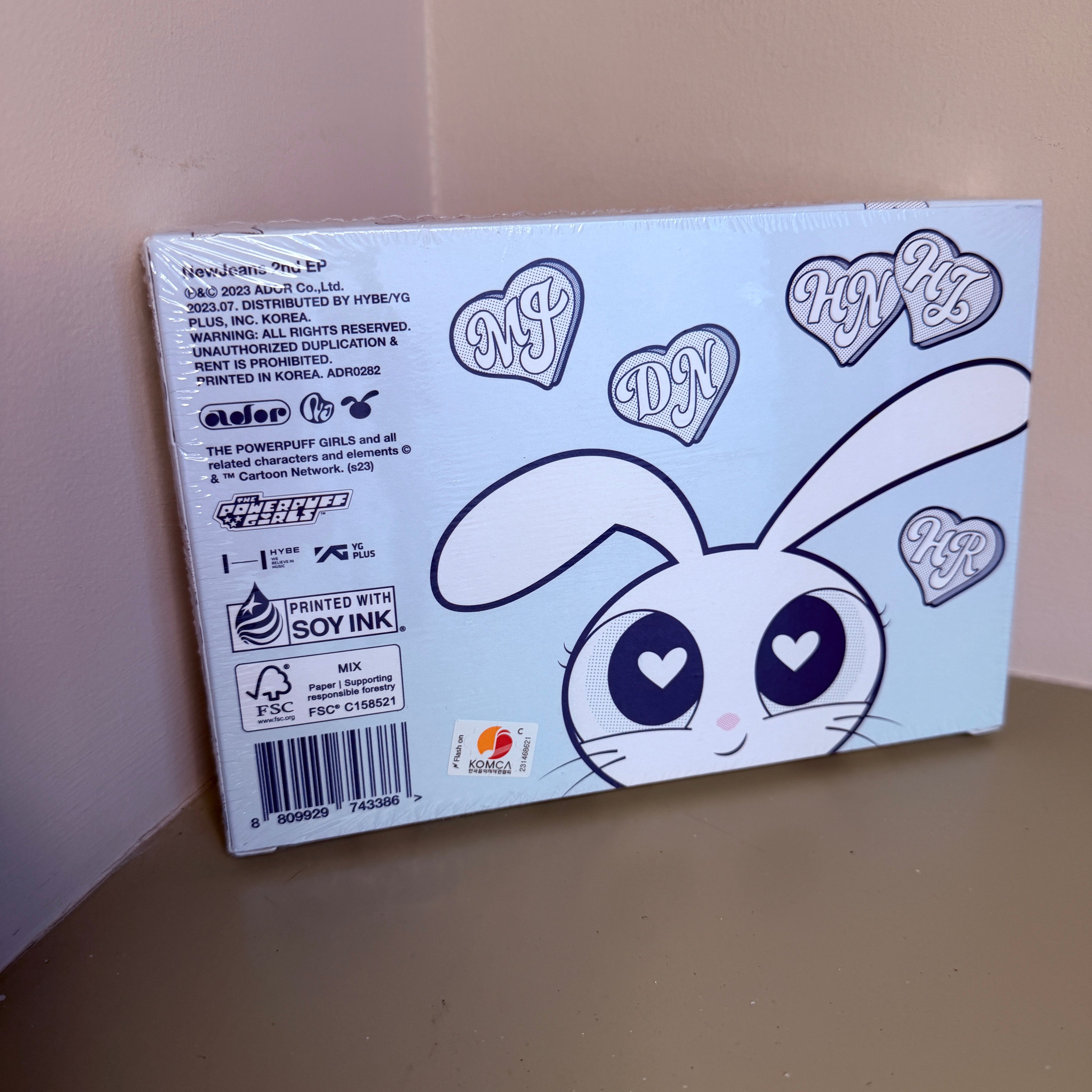 NewJeans – Get Up (The Powerpuff Girls X NJ Box Ver.) (Official CD) - back