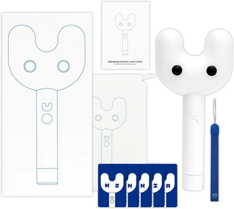 NewJeans official light stick merch with packaging and accessories K-pop