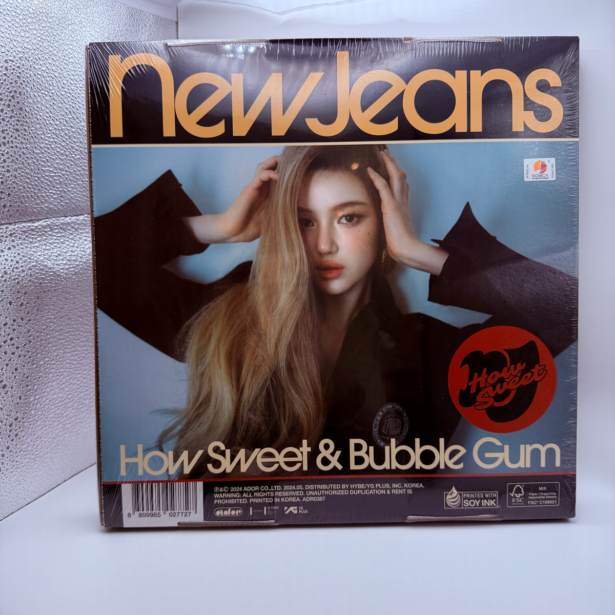NewJeans How Sweet & Bubble Gum (Gold / Red Ver.) Official CD 