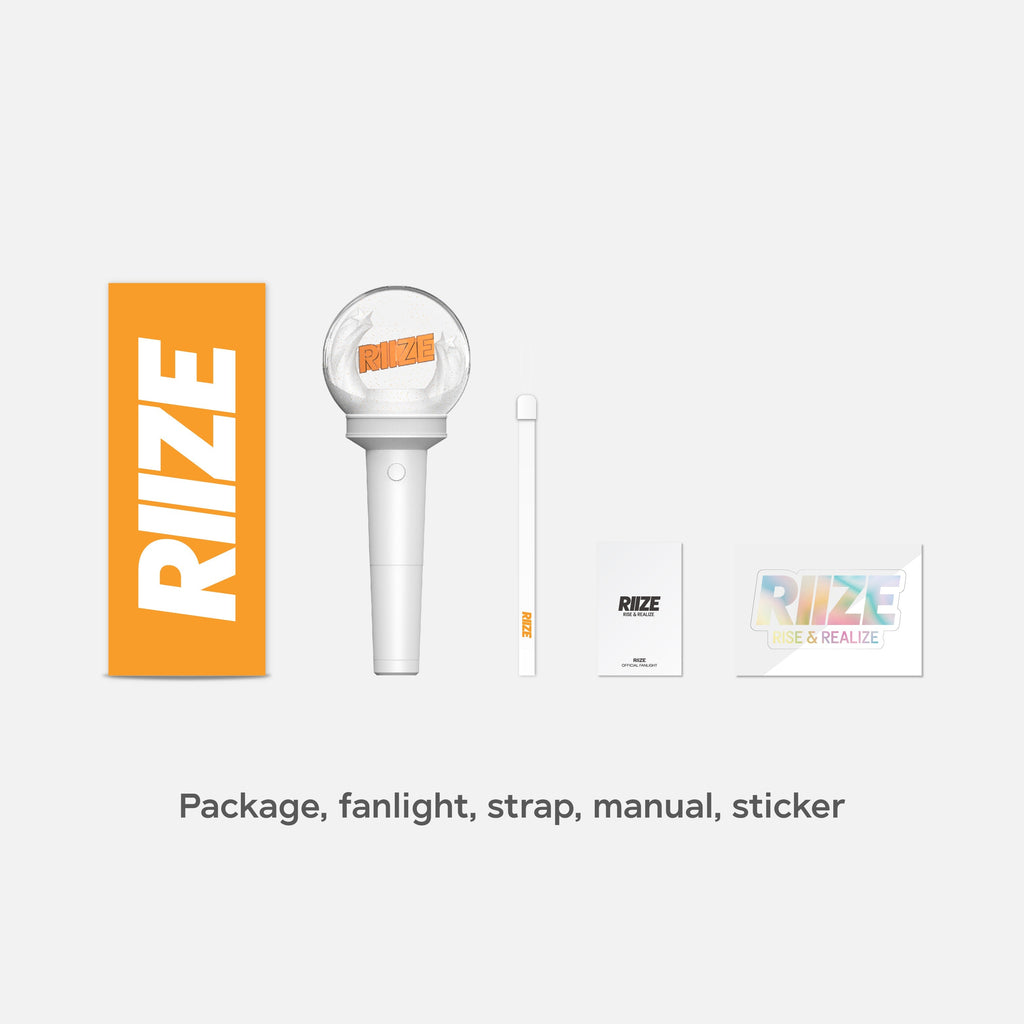RIIZE Official Light Stick with orange box, strap, manual and sticker